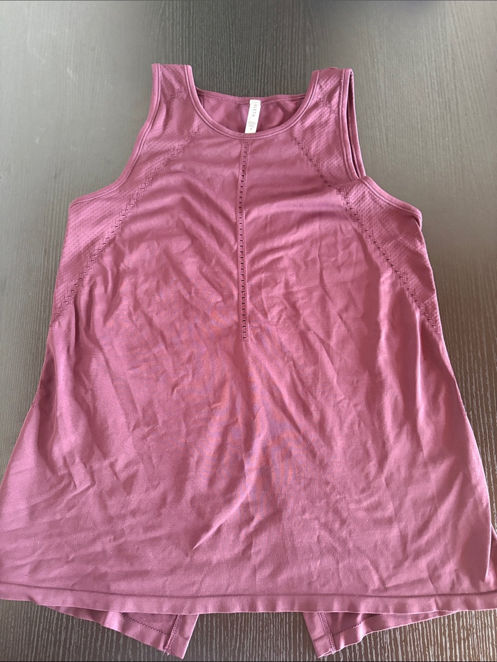 Athleta Plum Sleeveless Racerback Split back Tank - Dark Berry Size Small